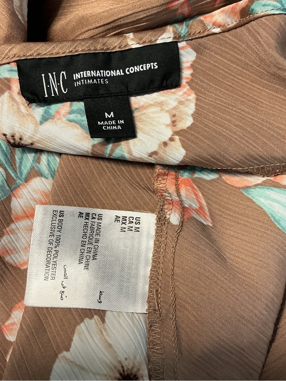 Jones New York Brown Floral Print Nightgown - Picture 9 of 9